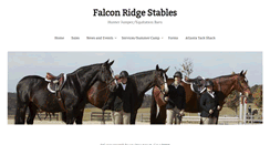 Desktop Screenshot of falconridgestables.com